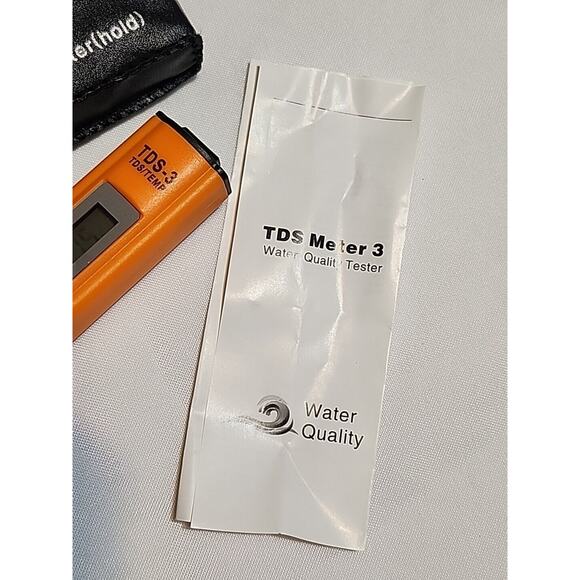 TDS Meter(hold) TDS-3 Temperature with Case Digital Home Water Tester Orange & B - Picture 4 of 6